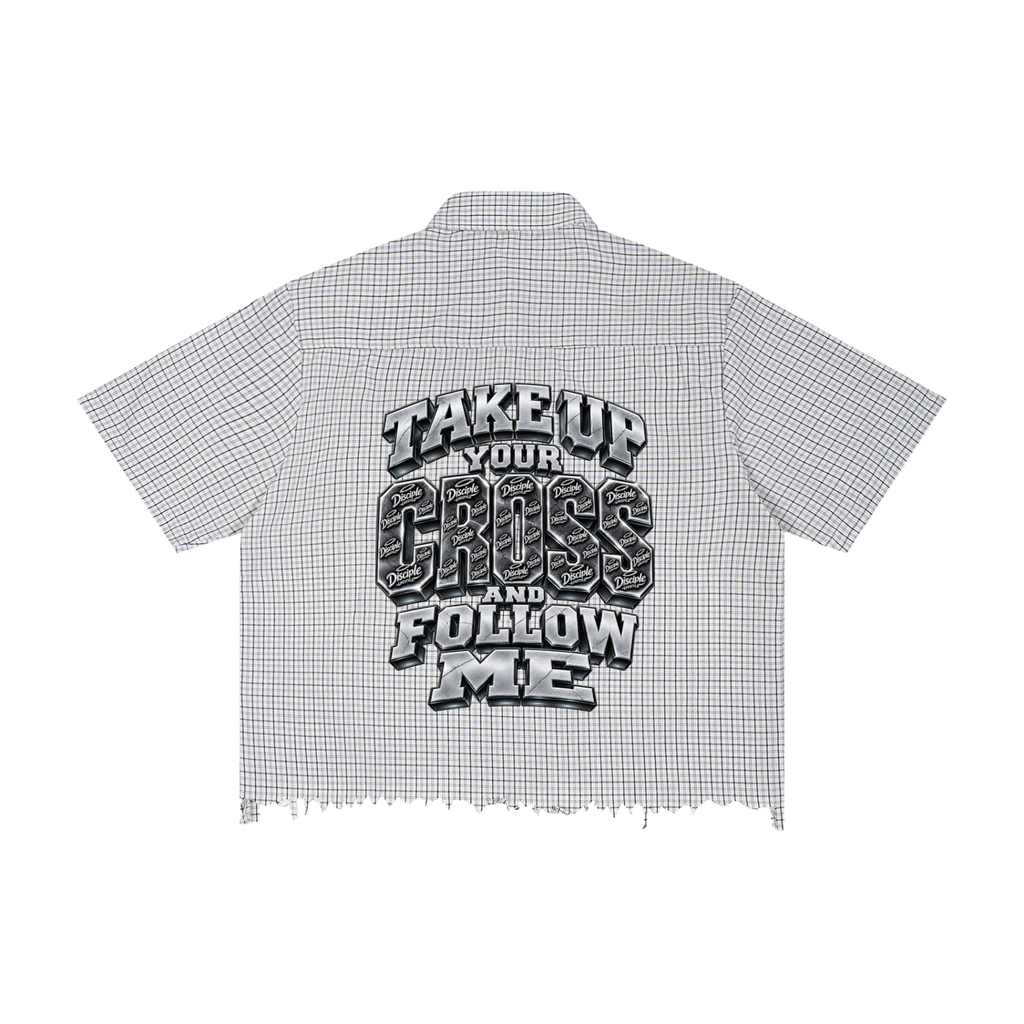 Hello I'm A Disciple Plaid Boxy Shirt