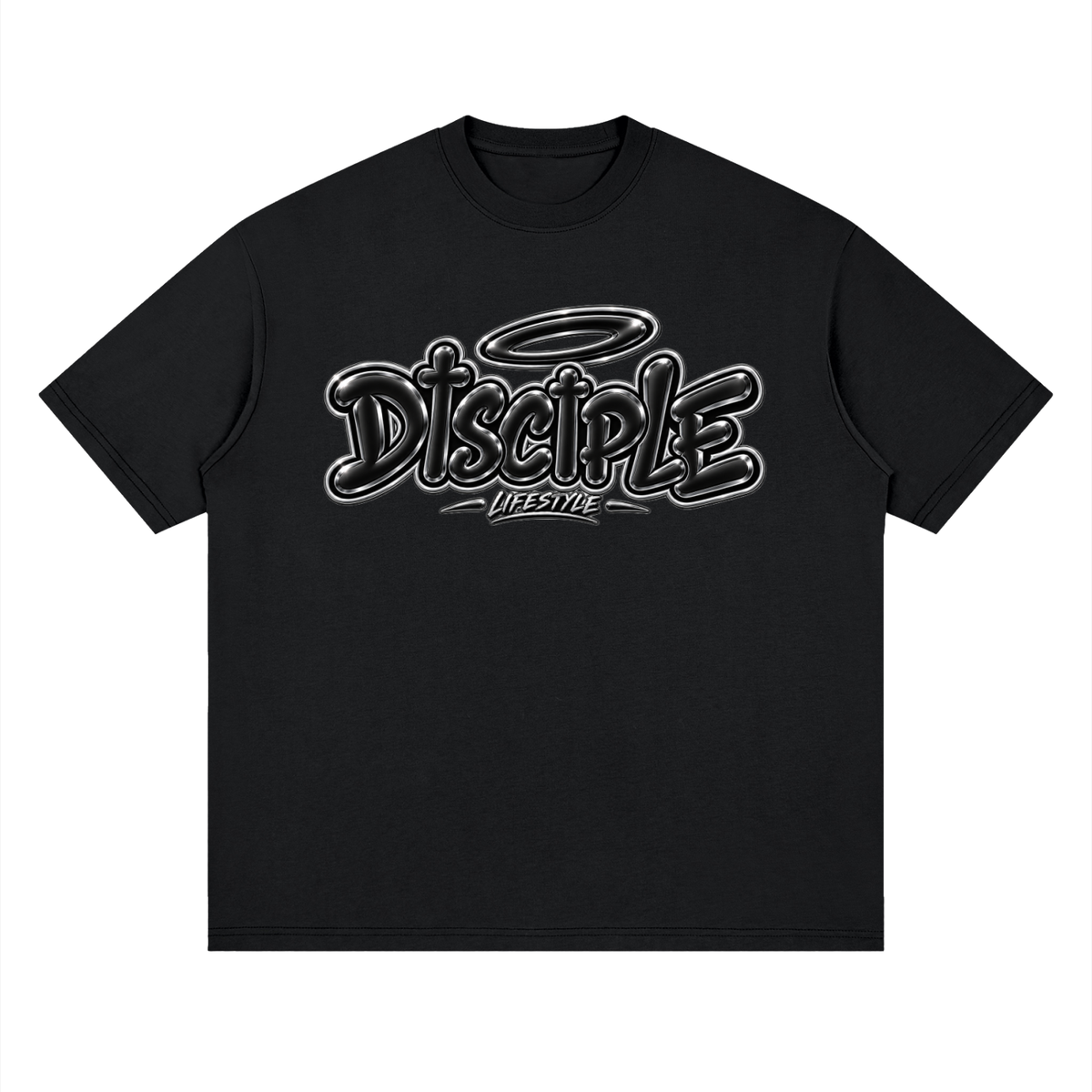 Halo Black Streetwear T-Shirt